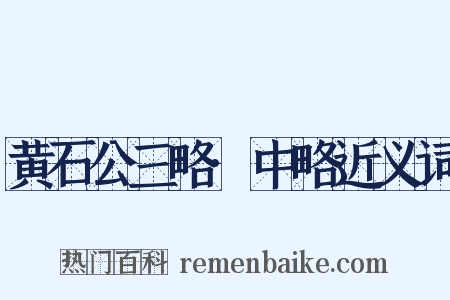 黄石公三略·中略近义词是什么意思的图片